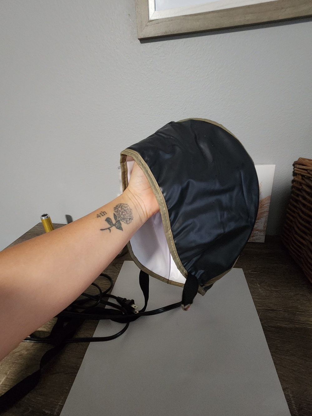 Black and Gold Women's Bucket Bag